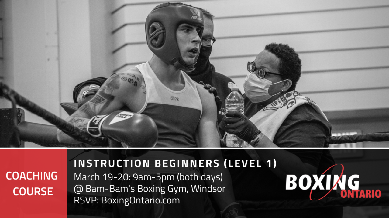 [Coaching Course] Instruction Beginners (Level 1) Windsor Boxing