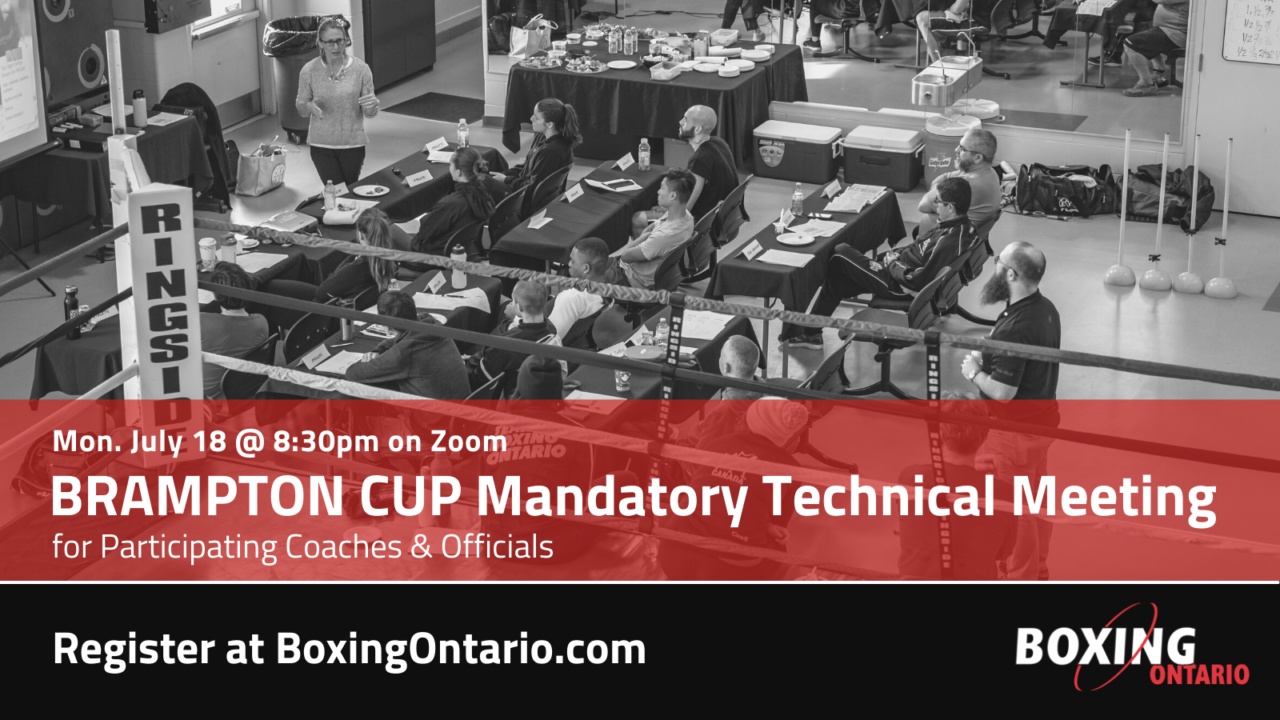 [BRAMPTON CUP] Mandatory Technical Meeting (Officials & Coaches