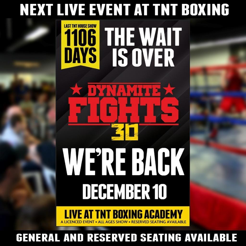 CLUB COMPETITION Dynamite Fights 30 TNT Boxing Academy Boxing Ontario