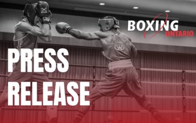 PRESS RELEASE: Boxing Ontario Welcomes New Board of Directors
