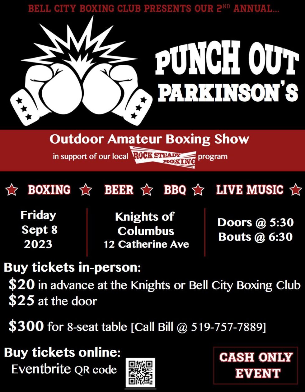 CLUB COMPETITION Punch Out Parkinson’s Boxing Ontario