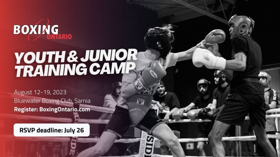 UPDATED ATHLETE OPPORTUNITY Youth & Junior Training Camp Boxing Ontario