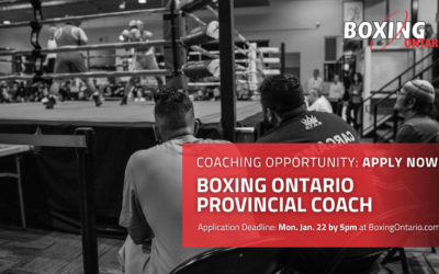 APPLY NOW: Boxing Ontario Provincial Coach