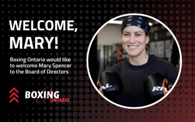 Boxing Ontario Welcomes Mary Spencer to the Board of Directors